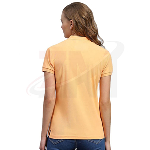 Polo en coton personnalisé pour femmes, fabrication OEM, manches courtes, respirant, confortable, uniforme en gros - Product Image 3