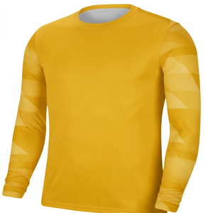 Camiseta de Fútbol de Manga Larga con Cuello Redondo para Hombre, Color Verde Neón, 100% Poliéster, Absorbe la Humedad, Ajustada, Ropa Deportiva para Todas las Temporadas - Product Image 2