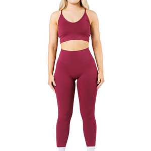 <b>Cheap</b> Price Best Design <b>Light</b> Weight Breathable Seamless Mid Waist Polyester Material Full Length Women Leggings - Product Image 1