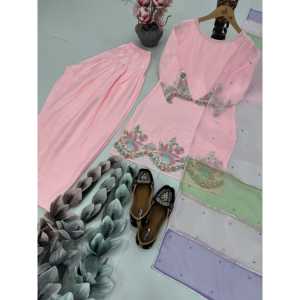 Conjunto de Top y Pantalón de Fiesta para Mujer de Diseñador y Hermoso Dupatta - Product Image 4