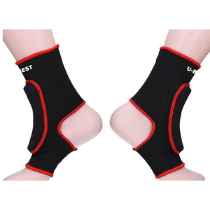 Equipo de Artes Marciales Unisex Personalizable Negro, Protectores de Tobillo de Boxeo de Alta Densidad para una Protección Efectiva contra Impactos - Product Image 1