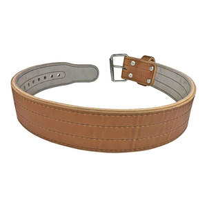 Ceinture de musculation en cuir à simple boucle, design personnalisé, ceinture de powerlifting en cuir bicolore à simple boucle - Product Image 5