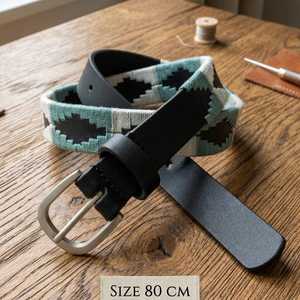 Hand <b>Woven</b> <b>Leather</b> Polo Belt Case & <b>Bags</b> Genuine <b>Leather</b> Waist Belt Wholesale Equestrian Polo <b>Leather</b> Belt LBP-0045B - Product Image 6