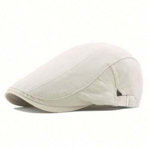 Gorra Plana Estilo Newsboy Vintage Ajustable 100% Algodón Casual Unisex Primavera Otoño Gatsby Ivy - Product Image 3