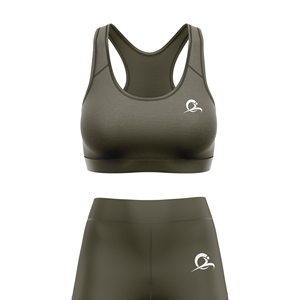 Conjunto Deportivo Ecológico para Mujer ZT Sportswear, Top Corto con Escote Cuadrado y Relleno, Pantalones de Cintura Media, Spandex/Nylon - Product Image 5