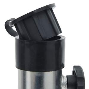 Base para Sombrilla de Patio de Acero Plateado con Recubrimiento en Polvo, Talla Única - Product Image 4