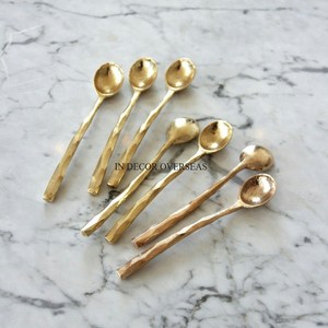Cuillères de service minimalistes en métal avec détail perlé, finition mate, ensemble de couverts pour mariage, vente chaude, ensemble de couverts au prix le plus bas - Product Image 4