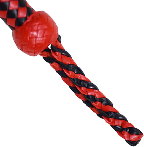 บริการผลิตตามสั่ง (OEM) แส้หนังวัวแบบเป็นมิตรต่อสิ่งแวดล้อม อุปกรณ์ฝึกม้า ยาว 6 ฟุต แส้ขี่ม้า 8 เส้นถัก คุณภาพสูง - Product Image 5