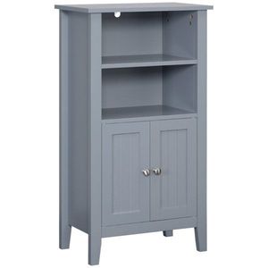 Mobiletto da Bagno Moderno in MDF Grigio Scuro e Acciaio con Maniglia in Acciaio Inossidabile - Product Image 3