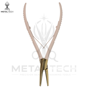 Best Sale Stainless Steel Hair Extension Pliers Double Spring Micro Ring Remover Professional <b>Tool</b> for Installation and Removal - Product Image 3