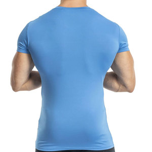 Men's Regular Fit Quick Dry Eco-Friendly Breathable Short Sleeve T-Shirt Heat-Transfer Printed Front Logo Sporty O-Neck Knitted - Product Image 2