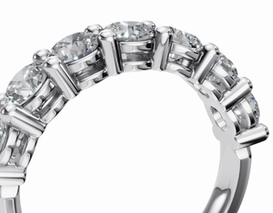 แหวนเพชรดีไซน์หรูหรา ทอง 14k 18k 9k ตัวเรือนทองคำขาว ทองคำเหลือง ทองคำชมพู ให้เลือกได้ แหวนหมั้นแท้สุดหรู - Product Image 3