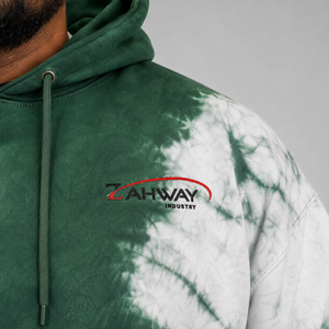 Sweat à capuche tie-dye pour homme de haute qualité, logo personnalisé, en molleton de coton doux, chaud et respirant, style décontracté streetwear - Product Image 6