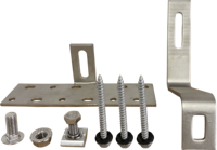 Crochet de fixation pour tuiles solaires Jinda en acier inoxydable SUS304, installation facile, résistance au vent 60 m/s, résistance à la neige 1,4 KN/m, montage solaire photovoltaïque
