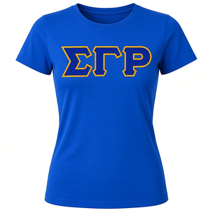 ซิกมาแกมมาโรเสื้อยืดสีทองลายกราฟิกสีน้ำเงิน 1922 แขนสั้น O-Neck Greek Sorority Apparel Classic Casual Top - Product Image 3
