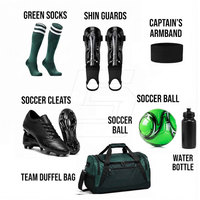 Ensemble de maillot et short de football professionnel personnalisé, imprimé sur le devant, confortable, respirant, séchage rapide, 100% polyester, pour adulte