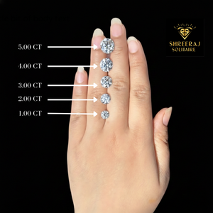 แหวนหมั้นเพชรแท้ 2.00 กะรัต สี E ความสะอาด VVS2 รับรองโดย IGI เพชรทรงกลม เงินแท้ 925 ผู้จัดจำหน่ายโดยตรงจากอินเดีย - Product Image 6