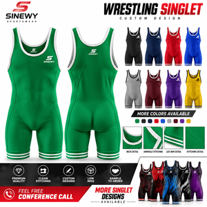 SINEWY Traje de Lucha Libre Verde para Mujer, Ajustado, de Spandex y Poliéster, de Una Pieza, para Artes Marciales, Elástico, con Logotipo Frontal - Product Image 6