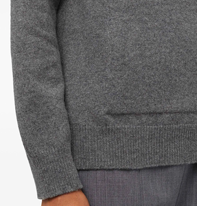 Pull-over homme JT uni à manches longues en spandex/coton, imprimé, col en V, tricoté, été, pour affaires. - Product Image 5