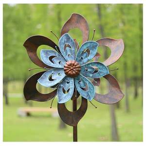 Moulins à vent cinétiques décoratifs en métal pour l'extérieur, pour la cour et le jardin - Product Image 6