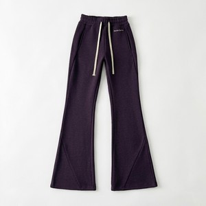 Maybe Sports Women's High Waist Flare Sweatpants Solid Color <b>Drawstring</b> Casual Loose Fit Full Length Knitted Pants Autumn Style - Product Image 1