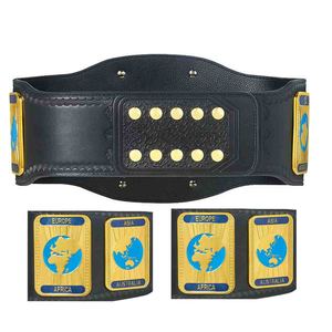Cinturón de Lucha Deportivo Personalizado de Cuero Vacuno con Hebilla de Placa de Aleación, Diseño Sólido, 3.5 Pulgadas de Ancho, 42 Pulgadas de Largo - Product Image 2