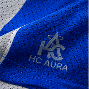 <b>Top</b> Quality Unisex Basketball Uniform Set Blue <b>White</b> Sublimated V-Neck Sleeveless Moisture Wicking Athletic Fit Custom Logo - Product Image 6