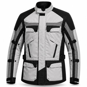 Blouson de moto personnalisé CE Armor Racing en cuir véritable Cadora, respirant, coupe-vent, toutes saisons, pour homme, OEM - Product Image 1