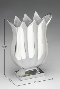 Jarrón de Flores de Hierro de Estilo Costero Contemporáneo de Lujo, Decoración Floral para Mesa, Ecológico y Elegante, Zahid Exports - Product Image 3