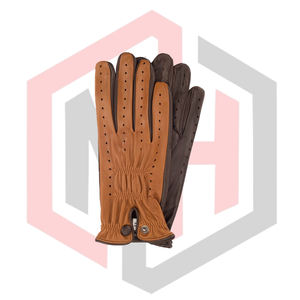 Guantes de Conducción de Cuero Vintage para Hombre al por Mayor, OEM Personalizados, Transpirables, Antideslizantes, Sin Polvo, Sin Silicona, Anticorte - Product Image 2