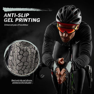 High Quality Summer Unisex <b>Half</b> Finger Cycling Gloves with Gel Padding Anti <b>Slip</b> Breathable Lightweight for Outdoor Biking - Product Image 5