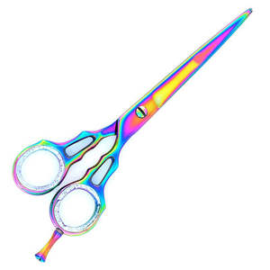 Ciseaux de coiffure professionnels en acier inoxydable de qualité supérieure, ciseaux à effiler, design unique, couleur et logo personnalisables - Product Image 5