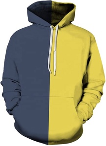 Sudadera con Capucha para Hombre, Color Naranja y Negro, Manga Raglán, Estilo Casual, Felpa, Corte Regular, Color Sólido, Ropa de Otoño, Servicio OEM - Product Image 3