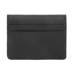 Monedero Pequeño de Cuero PU Negro al por Mayor, sin Logotipo, con Cierre de Botón, para Tarjetas de Crédito y Monedas - Product Image 2