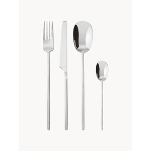 Juego de Cubiertos de Acero Inoxidable Ecológico de Primera Calidad, Resistente al Óxido, con Acabado de Espejo, Apto para Lavavajillas, Cuchillo, Tenedor y Cuchara, para Bodas - Product Image 2