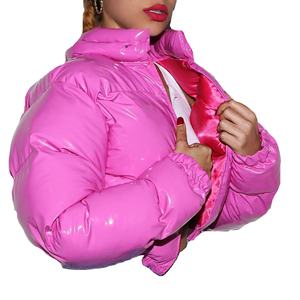 Chaquetas Acolchadas Ligeras con Capucha para Mujer, Cortavientos, Estilo Burbuja, Personalizadas, Ajustadas, Cuadradas, Acolchadas, Abrigos de Invierno con Forro de Piel 2026 - Product Image 3