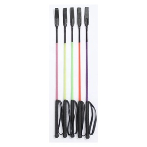 Fouet d'équitation noir et blanc, fouet de dressage équestre avec support, vente en gros, fabricant de fouets d'équitation - Product Image 1
