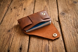 Cartera de Cuero sin Costuras Cortada con Láser, Tarjetero Minimalista de Cuero Genuino, Cartera Delgada sin Costuras para Bolsillo Delantero SLW-0014 - Product Image 6