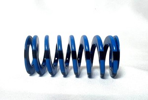 Ressort à compression Mollificio Bordignon Blue Die USB à section ovale avec boîtier à charge moyenne, diamètre : 2, diamètre de la tige : 1, longueur libre : 5 pouces - Product Image 3