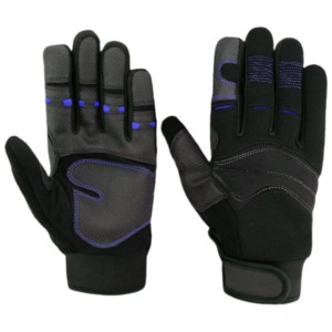 Gants à doigts entiers antidérapants en polyester pour l'extérieur, unisexes, toutes saisons, fermeture à boucle et crochets - Product Image 5