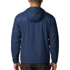 Chaqueta Cortavientos Anorak Azul Marino para Hombre, Ligera, con Capucha, Estilo Casual para Aventuras al Aire Libre y Uso Diario - Product Image 2