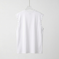Débardeur Unisexe Confortable en Coton Tricoté 100% Personnalisable avec Strass, Imprimé, Coupe Oversize, Tissu Doux et Respirant