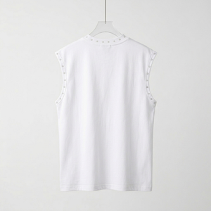 Débardeur Unisexe Confortable en Coton Tricoté 100% Personnalisable avec Strass, Imprimé, Coupe Oversize, Tissu Doux et Respirant - Product Image 5