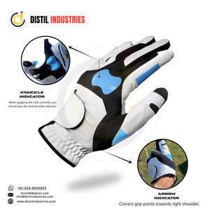Premium Men's All Weather Sheepskin Leather Golf Gloves for Right Handed Golfers Available in Various Sizes - Product Image 4
