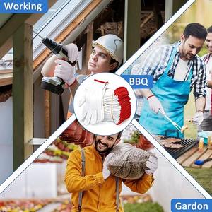 Gants de sécurité personnalisables en nylon de calibre 7/10 Gants en coton fabriqués en usine Caoutchouc Polyester pour la protection des équipements de jardin - Product Image 4