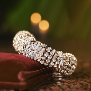 Sparkling Austrian Stone Fashion Jewelry <b>Set</b> for Wedding & Festive Wear 10575607LPI_2.8 Fancy <b>Bangles</b> - Product Image 3