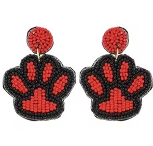 Pendientes de borla bohemios con diseño de loro, tigre y leopardo, cuentas de semillas, aros con cuentas, estilo indio, para uso diario y fiestas de Navidad - Product Image 5