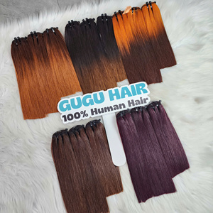 Extensions de cheveux humains 100% naturels, mèches de cheveux véritables - Product Image 4