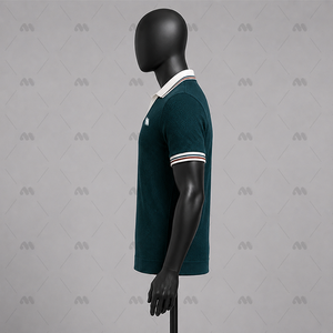 เสื้อเชิ้ตลายทางสไตล์อังกฤษ ผ้าฝ้าย 100% แขนสั้น มีกระเป๋า ผู้ชาย ป้องกันรอยยับ รับผลิตแบบ OEM ODM ชุดกีฬา คอปกคิวบา - Product Image 4