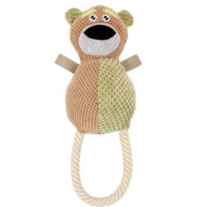Giocattolo per Cani Huggabear in Peluche con Juta Naturale e Suono per il Divertimento dell'Animale Domestico - Product Image 2